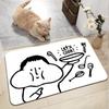 1 Piece Kitchen Carpet Cute Cartoon Floor Mat Living Room Rug Bedroom Rug Entrance Mat Washable Non-Slip Carpet Room Decor