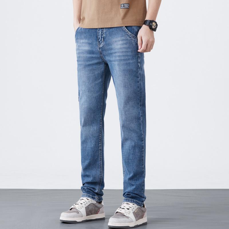 Frühlingskollektion Herren Gerade geschnitten Entspannte Passform Trendig Vielseitig Lässig Schlanke Passform Vintage Hose
