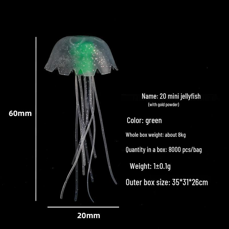 Mini Luminous Jellyfish Lamp - Small Silicone LED Decoration
