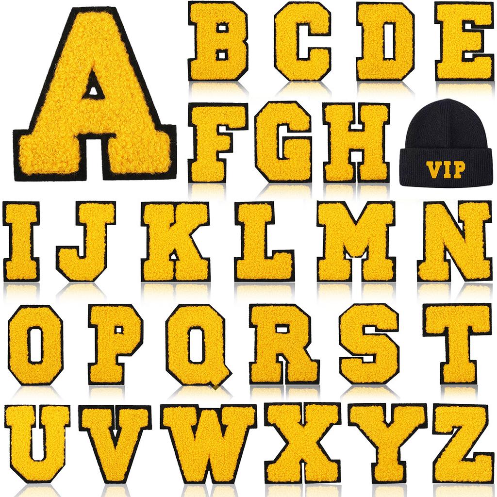 Mixed Color 7Cm Towel Embroidery English Letters Cloth Sticker Clothing Accessories Letter Sticker Computer Embroidery Chapter Boy Ironing Letters