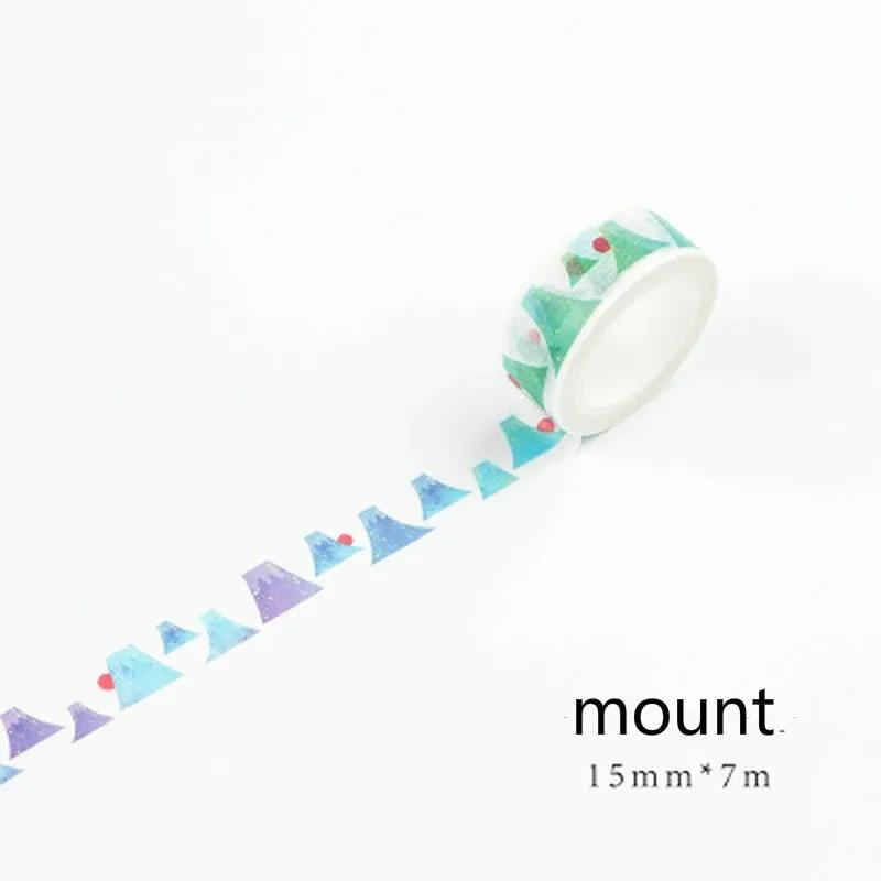 7m*1.5mm Japanese Masking Washi Tape Decorative Adhesive Tape Decora Diy Scrapbooking Sticker Label Stationery