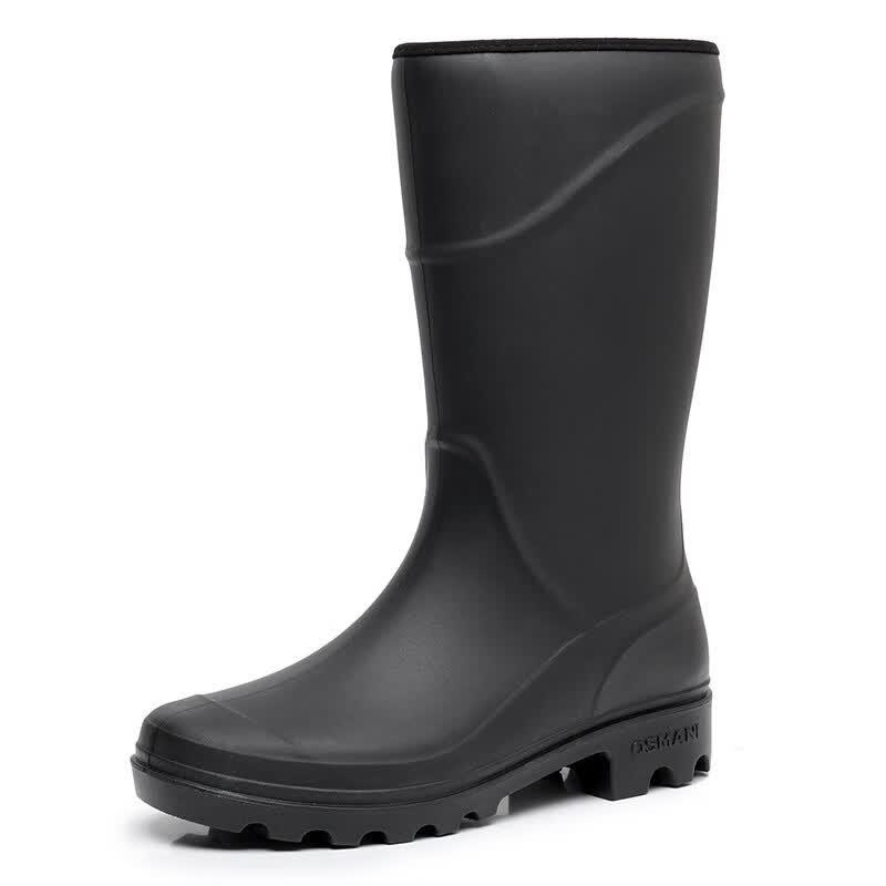 Men s Mid-Calf Waterproof Work Rain Boots