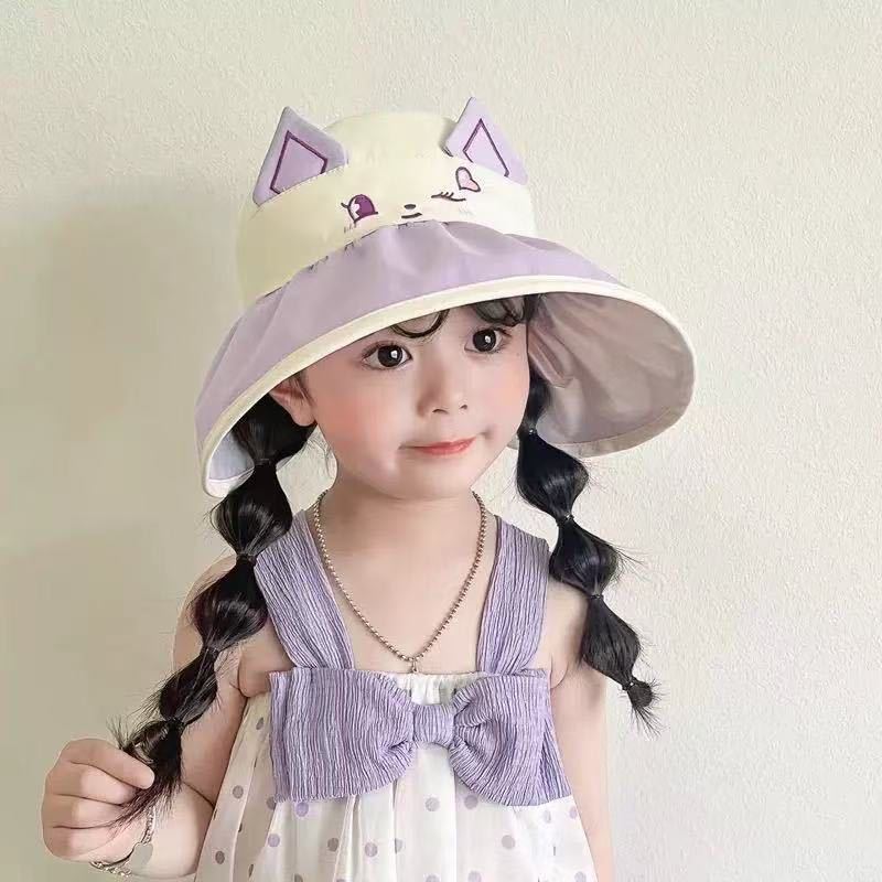 Summer Children's Outdoor Hat Cute Baby Sun Protection Hat Super Cute Cartoon Animal Sun Protection UV Protection Sun Hat