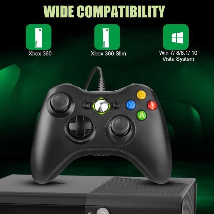 USB herní ovladač pro Xbox 360 a PC - Ergonomický design Diswoe 8601