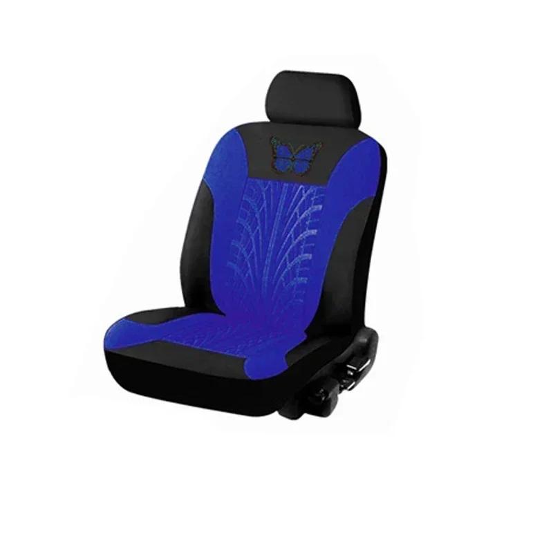 

2/4/9PCS Universal Car Seat Cover Set - Red Butterfly Embroidery Design - Protects Seats From Stains, Spills, And Wear