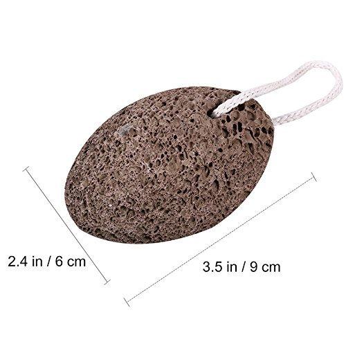 ON GATE 2 Pcs Pumice Foot Tool STONE SCRUBBER For Body and Foot - Oval Shape,