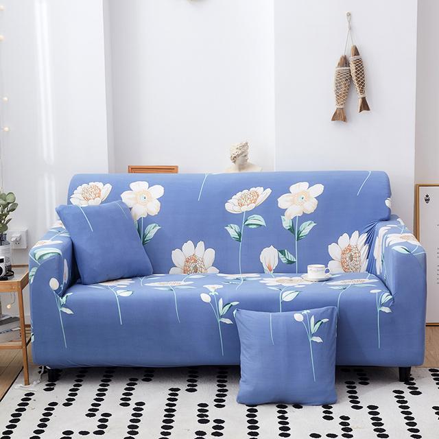 Bedruckter Sofabezug, Stretch-Couchbezüge, Loveseat-Schonbezüge für 2-Sitzer-Kissen, Couch, waschbar, Wohnzimmermöbelschutz