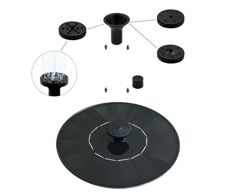 Zonnepaneel Drijvende Fontein met Watertekort Bescherming - Verkrijgbaar in 13CM, 16CM en 18CM Maten