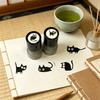 Cute Black Cat Stamp Set Self-Inking Light-Sensitive Stamps for Notebooks Cards Planners Creative DIY Craft Tool for Kids Adults Teacher