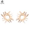 Punk Stainless Steel Lightning Earring for Women Sun Piercing Jewelry Cool Girls Personality Earrings Gifts Accessories