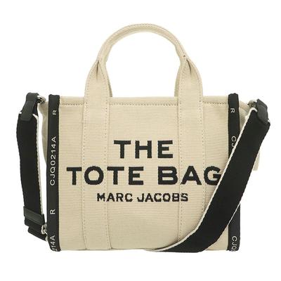 Taske M0017025 Varm Sand Jacquard Lærred Grafisk Logo Mini Tote Taske [Marc Jacobs] (Tote Taske) Dame [Mærke] [Vare]