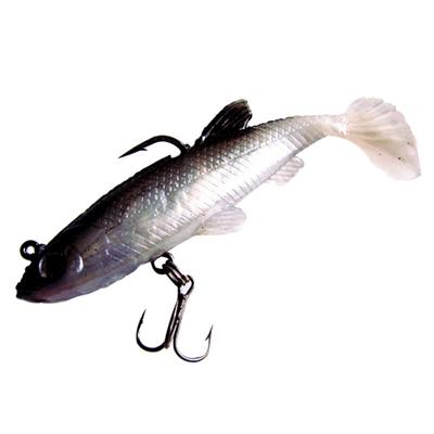 14g/8cm T-Schwanz Weichköder Schwarz Weiß Blei Fischköder Künstliche Fischwobbler Angelausrüstung