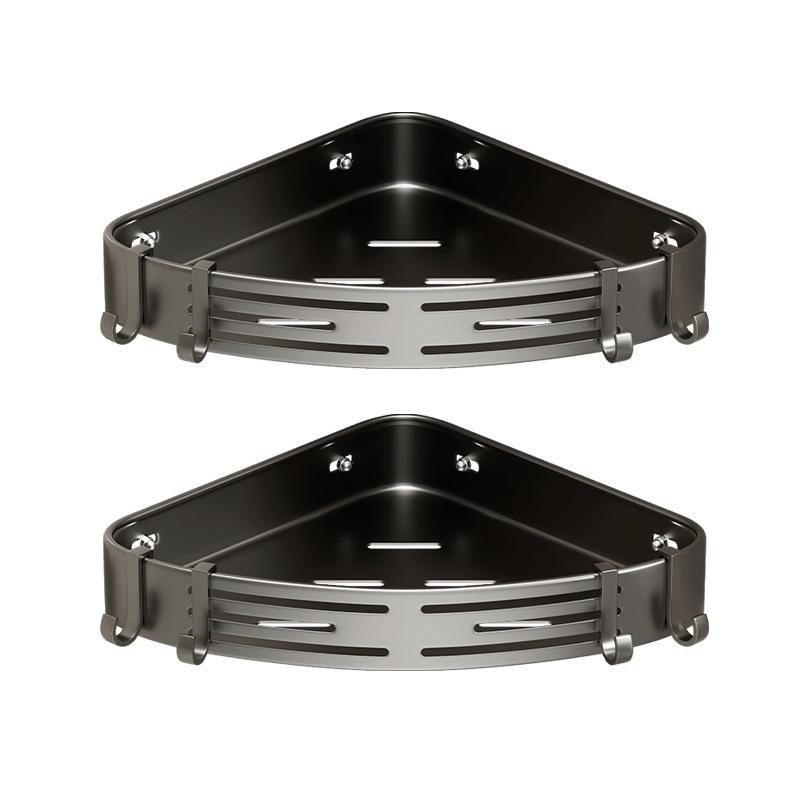 No-Drill Bathroom Corner Shelf Storage Rack