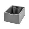 Anti Slip Base Espresso Grounds Container Rectangular Coffee Knocking Slag Bucket  Barista