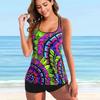 2024 New Fashion Sexy Plus Size Two Piece Swimsuit with Skirt Dress Women Ouddoor Swimming Suit Swimwear Sport Bachwear