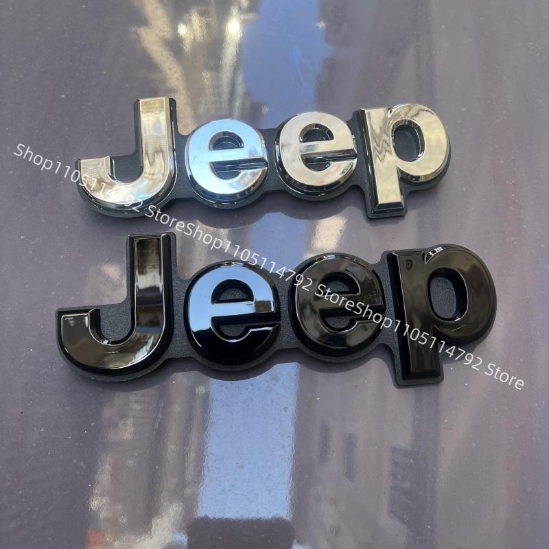 1pcs ABS Car Front Grille Emblem For JEEP Grand Cherokee Compass Wrangler Renegade JK JL Patriot Badge Stickers Accessories AMP1