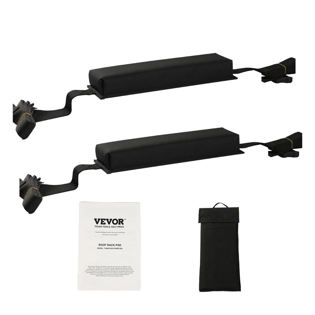 Soft Roof Rack Pads 15.5in 176lbs Load Capacity for Kayak Canoe Surfboard