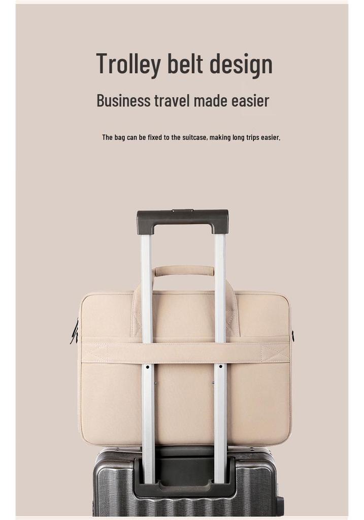 Custom Airbag Shockproof 15-inch Laptop Sleeve for Lenovo/Huawei - Business Travel Crossbody Bag