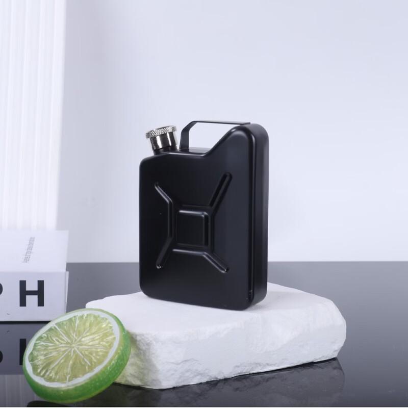 Creative Gasoline Barrel Metal Hip Flask