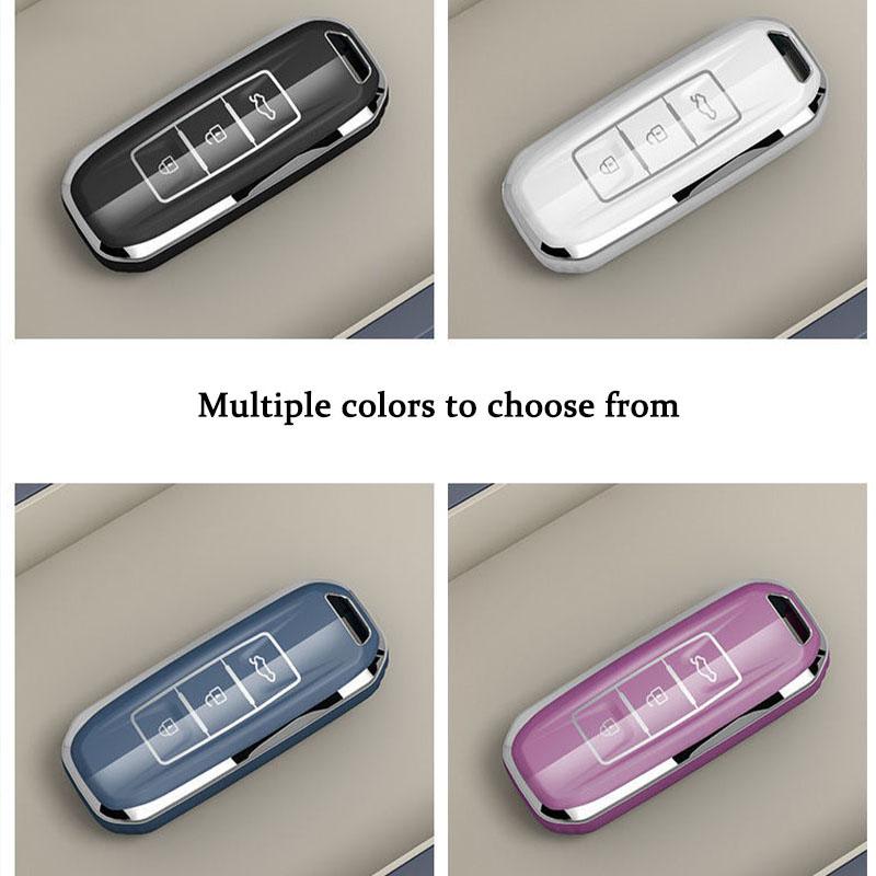 Soft TPU Car Key Case Cover Protect Shell Bag For Baojun 510 730 360 560 RS-5 530 630 for Wuling Hongguang S Car Accessories