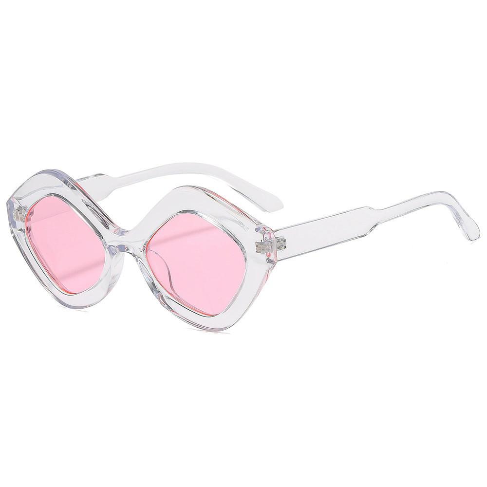 

Geometric Cat Eye Oversized Sunglasses With Uv Protection For Trendy Streetwear And Outdoors F