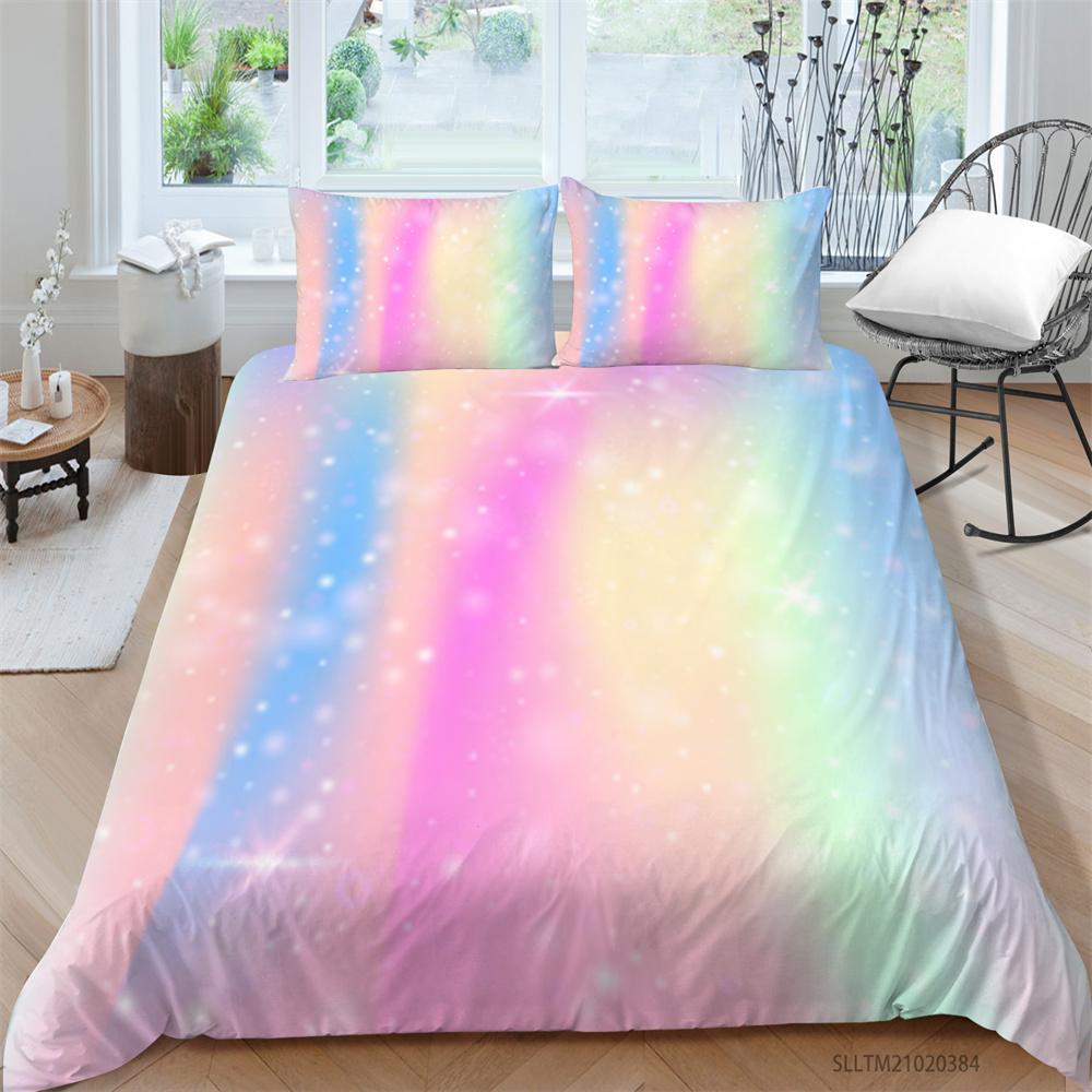 3D-Druck Bettbezug Scripes Heimtextilien mit Kissenbezug Queen-Size-Bettwäsche Kinder Luxus-Bettwäschebezug