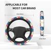Stitch Car Steering Wheel Cover, Light Cars, Luxury Anti-Slip, Stain Resistant, Steering Cover, Regular