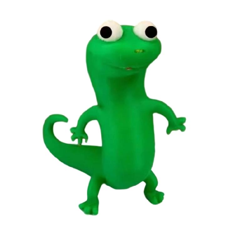 Handcrafted 3D Printed Green Lizards Ornament Funny Reptile Miniature Figurine Gift For Movie Lover And Collectors