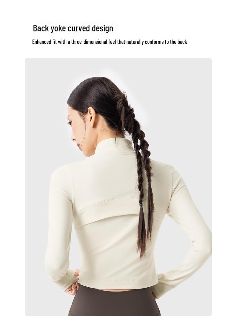 Women's Windproof Slimming Long Sleeve Yoga Jacket