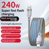 Factory 5A Fast Charging Type C Charger Cable Nylon Jacketed Magnetic Mobile Phone Data Cable