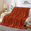 Red Gold Bead Chain Flannel Blanket Warm Soft Halloween Christmas Decorative Couch Warm Cozy All-Season Gift
