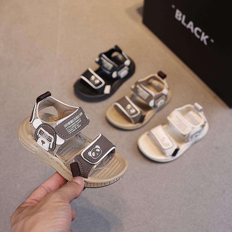 Summer new kids sandals baby beach shoes soft sole 1-3 years old baby shoes open-toe sandals