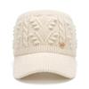 Autumn and Winter Versatile Warm Empty Top Hat Thickened Ponytail Cold Protection Ear Protection Knitted Hat Hat Women's Fashion Cap