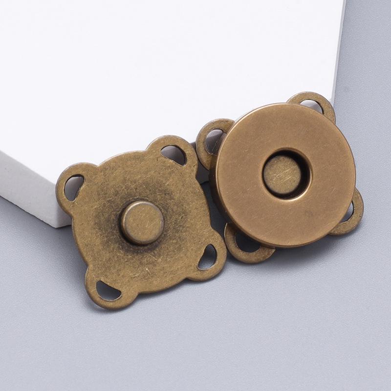 Plum Blossom Magnetic Snap Fasteners: Invisible, Colorful Male-Female Buckles for Bags & Clothes
