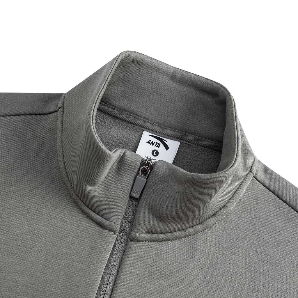 ANTA Knitwear Men's Dusty Gray 3 Stand Collar Moderate Other 952547710-3