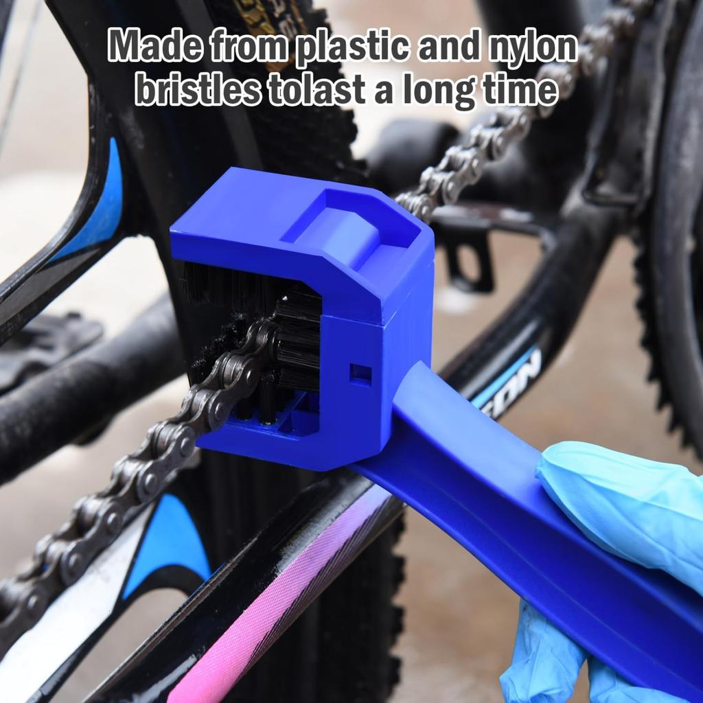 Motorcycle Chain Brush Cleaner Plastic Bicycle/Moto Brush Clean Chain Cleaner Outdoor Scrubber Road Care Tools Motorcycle Parts
