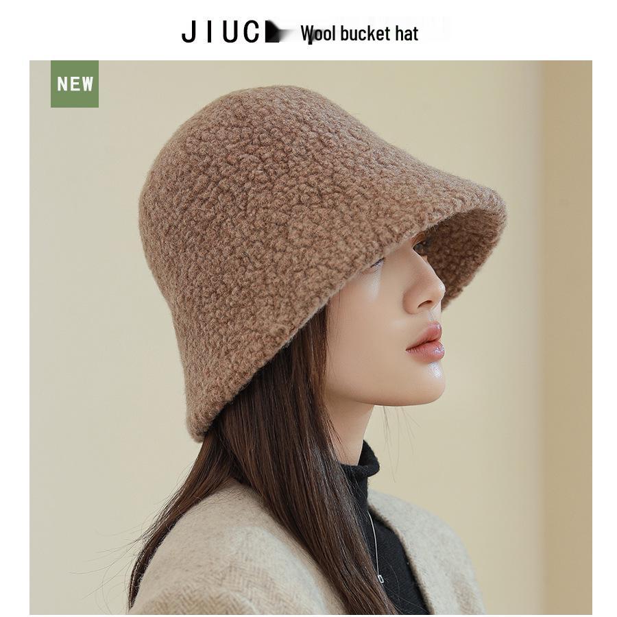 

Женская панама из зернистой шерсти - Стройнящая лицо, с широкими полями, теплая для осени/зимы M (56-58 cm)