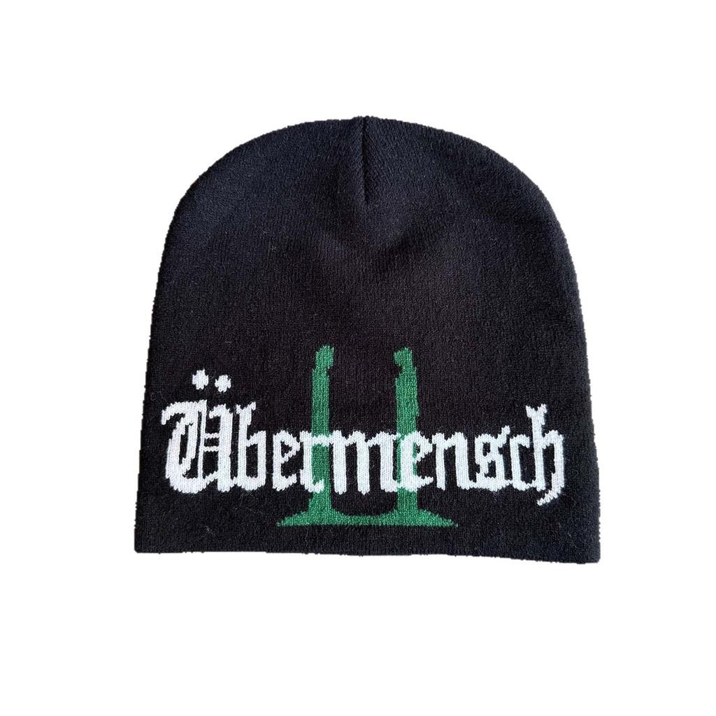 Embroidered Neutral Letter Knit Hat Warm Beanie For Trendy Casual Outdoor Use