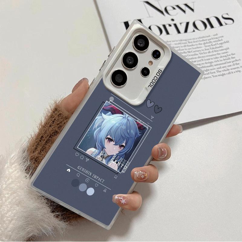 

Genshin Impact Simple Design Shockproof Phone Case for Samsung Galaxy S26 Edge S25 Ultra S24 FE S23 Plus S21 Cover Anti Fall Fun Samsung S23 Ultra