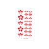Waterproof Floral Forehead Tattoo Sticker for Women & Children - Ancient Costume Fairy Hanfu & Bride Red Stickers