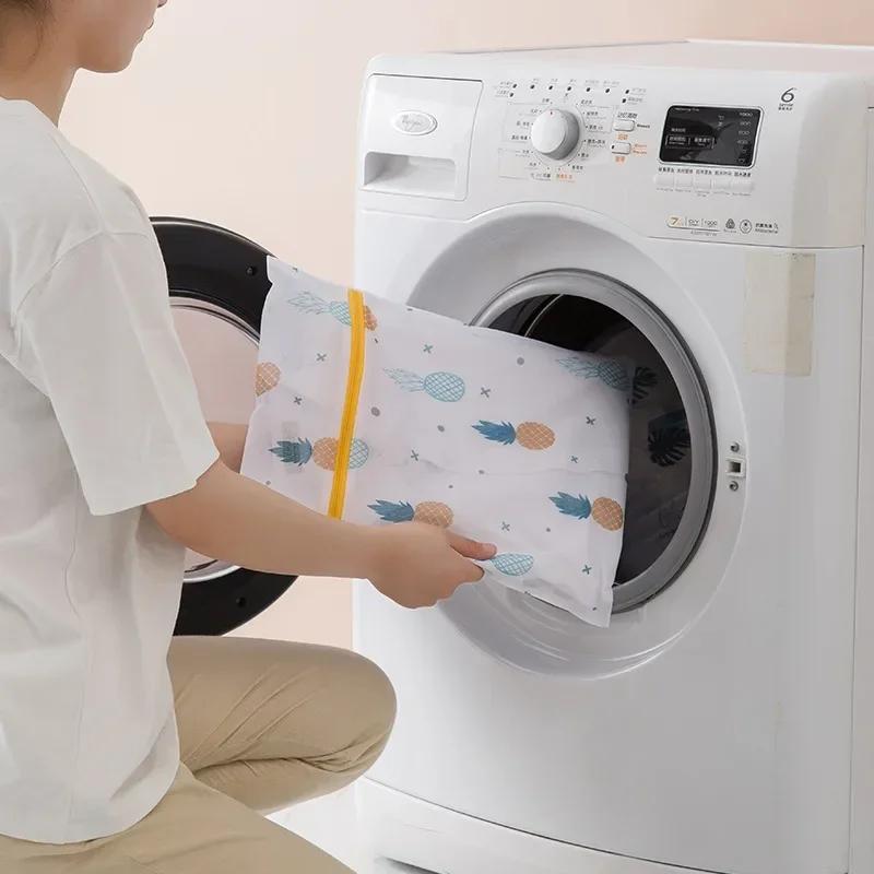 6 Size Coarse Mesh Laundry Bag Net Laundry Basket Bra Underwear Clothes Storage Organizer Travel Wash Bag for Washing Machine