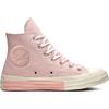 Converse Chuck Taylor All Star 1970s Comfortable and Versatile High-Top Canvas Shoes Unisex Pink White