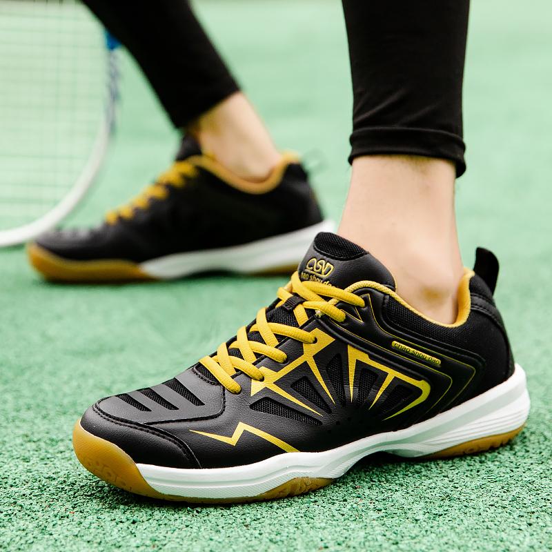 Chaussures de badminton d'extérieur à la mode antidérapantes et résistantes à l'absorption des chocs de haute qualité pour hommes Chaussures de tennis Chaussures de sport d'entraînement