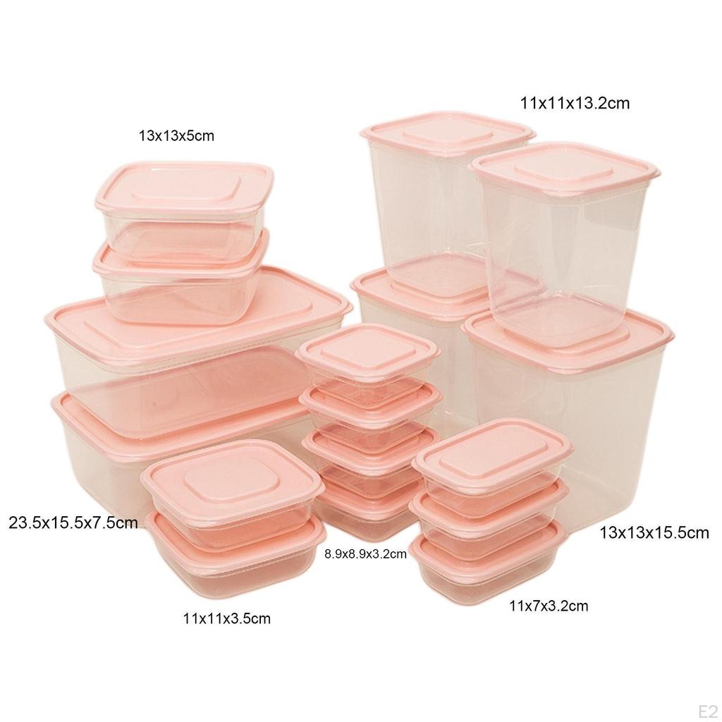 17 Pieces Bread Box Bins with Lid Container for Countertop