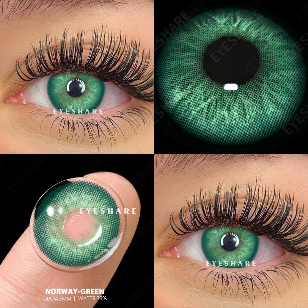 

EYESHARE 1 пара/2 шт. Натуральные цветные контактные линзы Синие контактные линзы для глаз Серые зрачки Коричневые линзы Зеленые контактные линзы Годовые цветные линзы