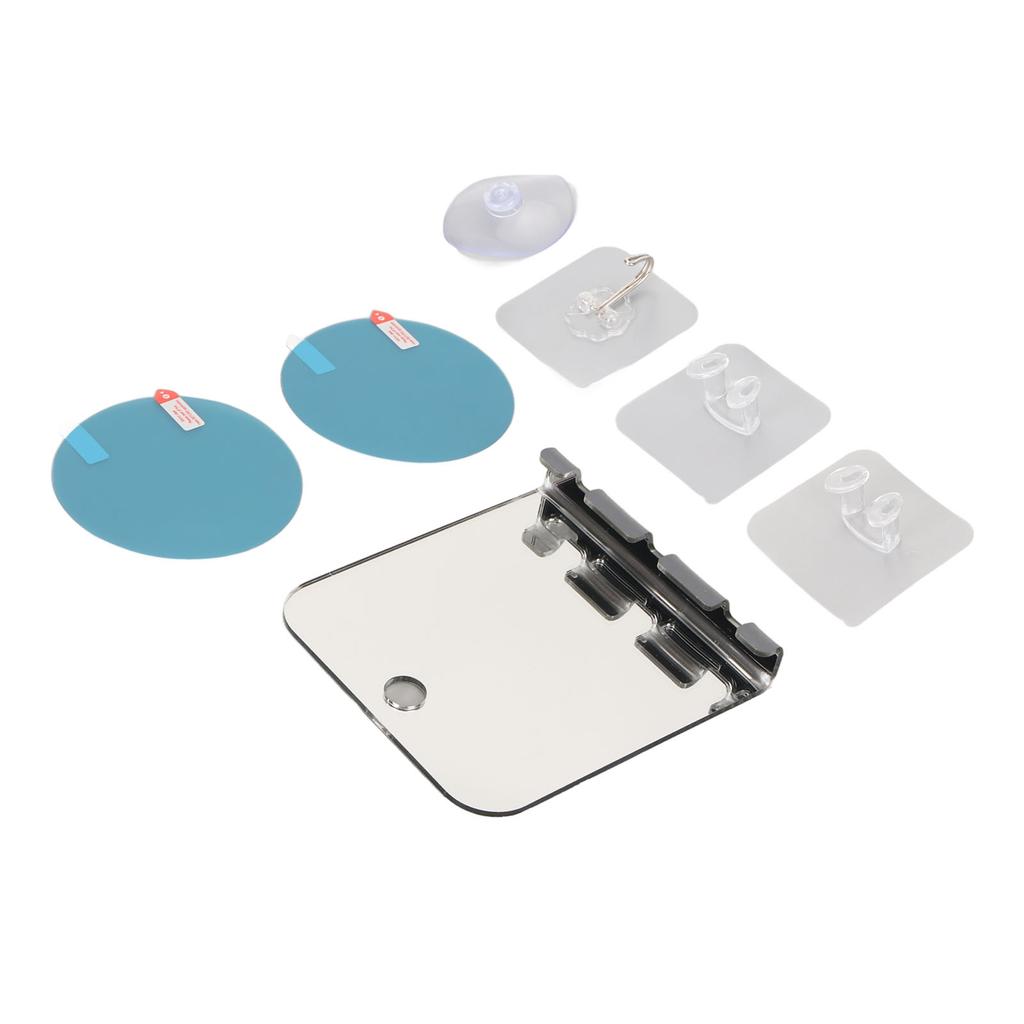 Anti Fog Shower Mirror Fogless Bathroom Shave Mirror Acrylic Shatterproof Shower Mirror Long