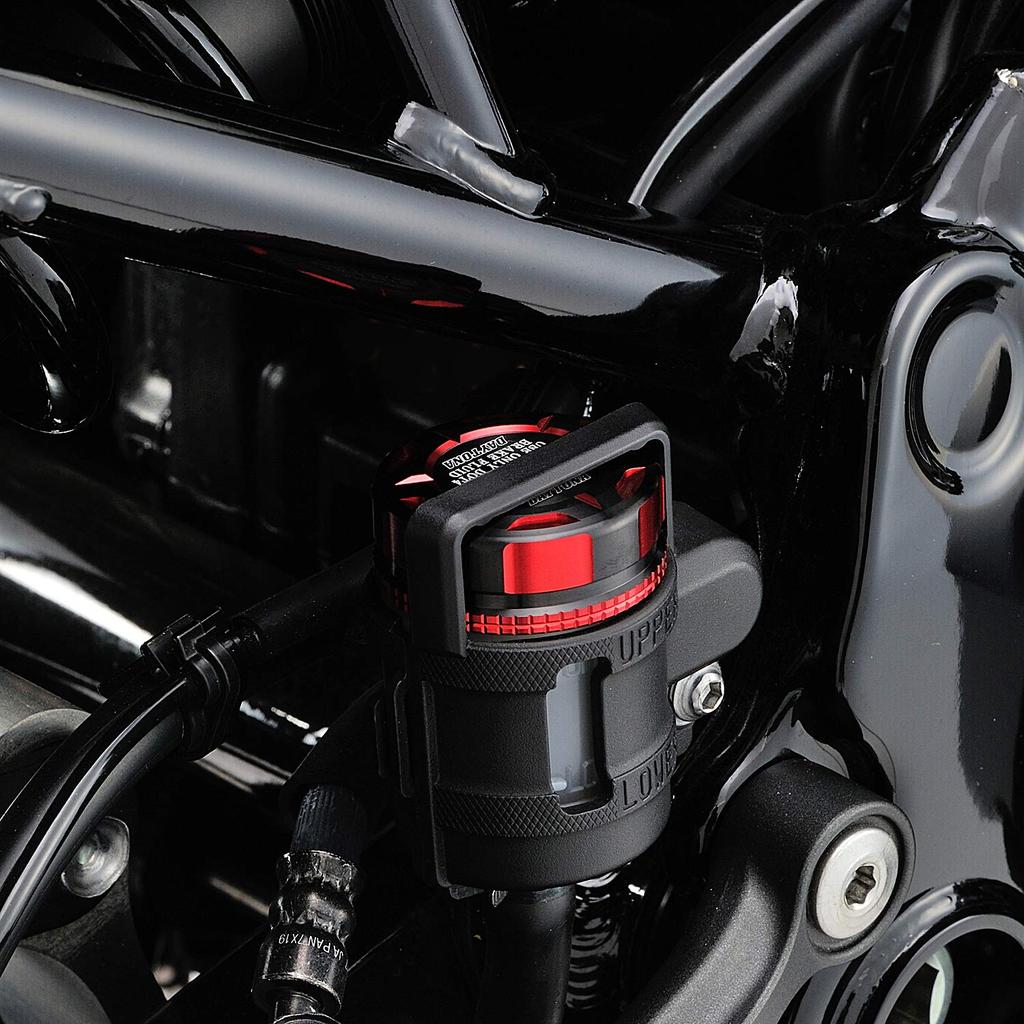Daytona Premium Zone 99515 Master Cylinder Cap Set, Red, for Z900RS/CAFÉ (‘18-’19), Ninja 1000