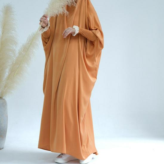 Loriya Solid Color Big Swing Robe Dress 2023 - LR609, Dubai, Turkey