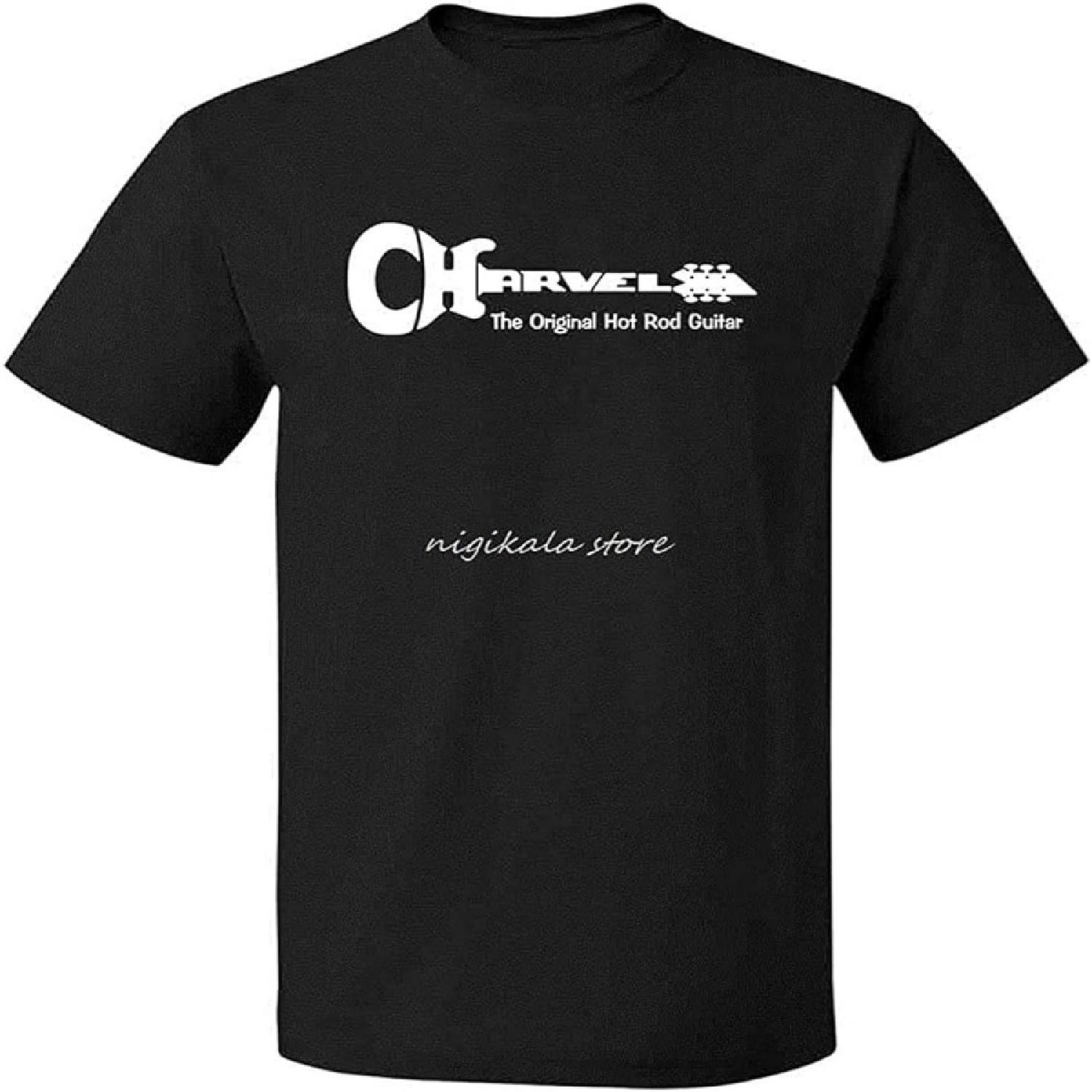 STAY GOOD Melanated Charvel Guitar Logo Vintage T Shirt Print T Shirt Mens Short Sleeve Hot Top Tee Basic Tops1861 Black S