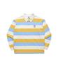 KODAK Gold Moment Striped Rugby Collared T-Shirt Yellow